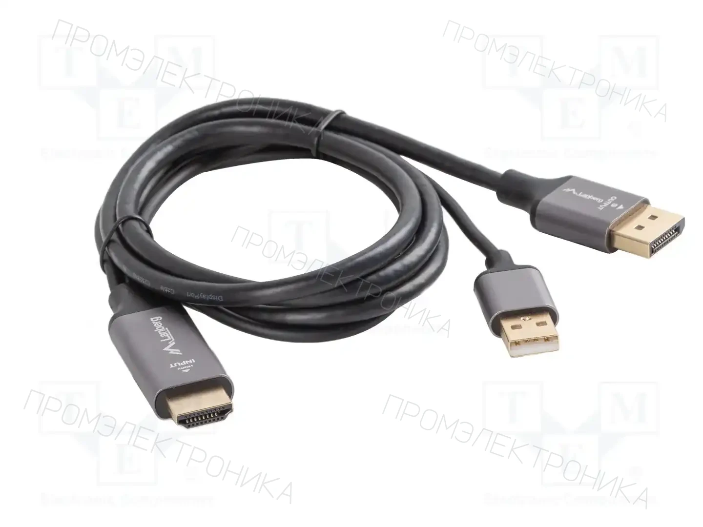 LANBERG CA-HDDP-20CU-0010-BK — Кабели и адаптеры HDMI, DVI, DisplayPort