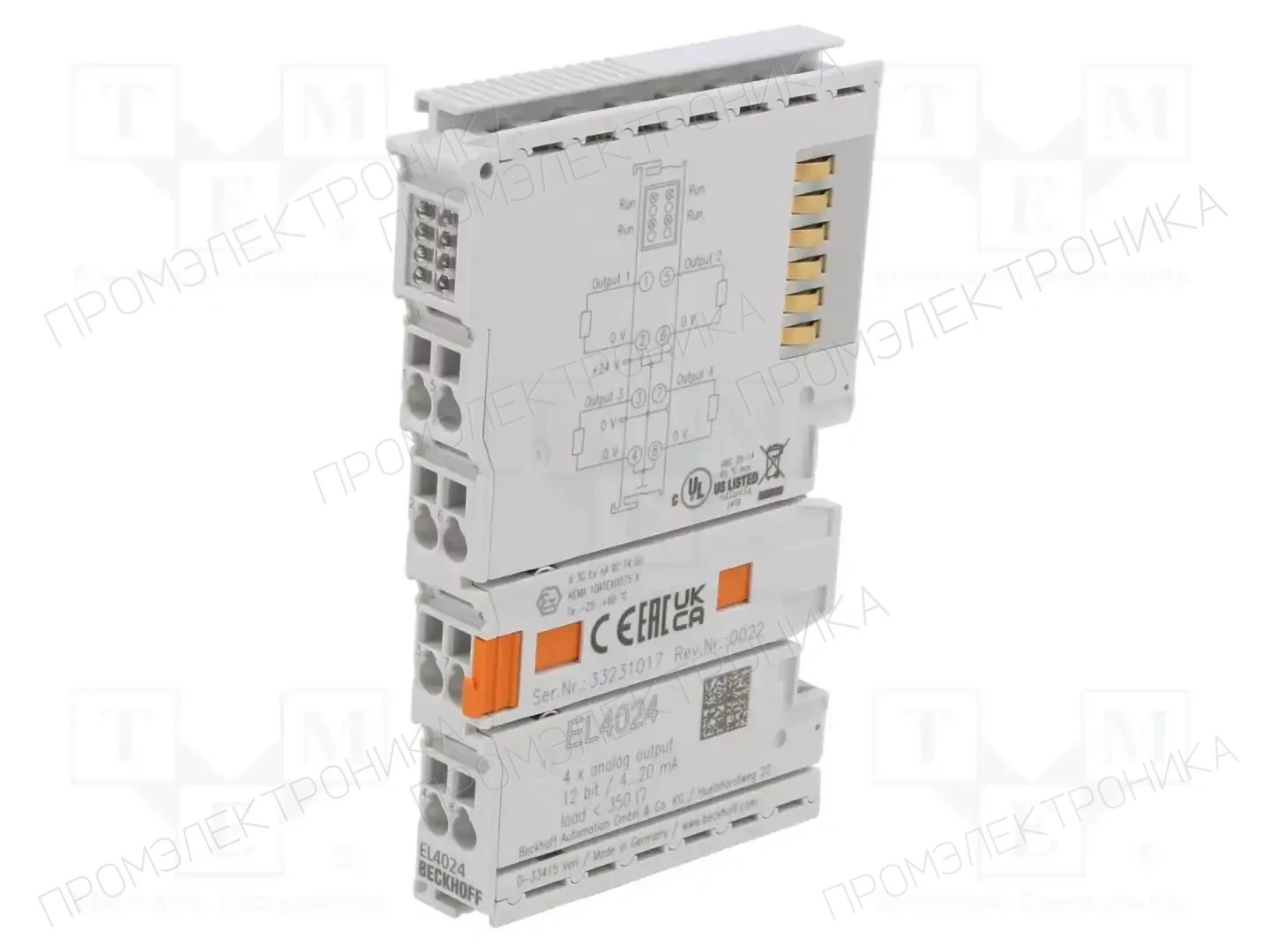 Beckhoff Automation EL4024 — Системы и модули ввода/вывода (I/O)