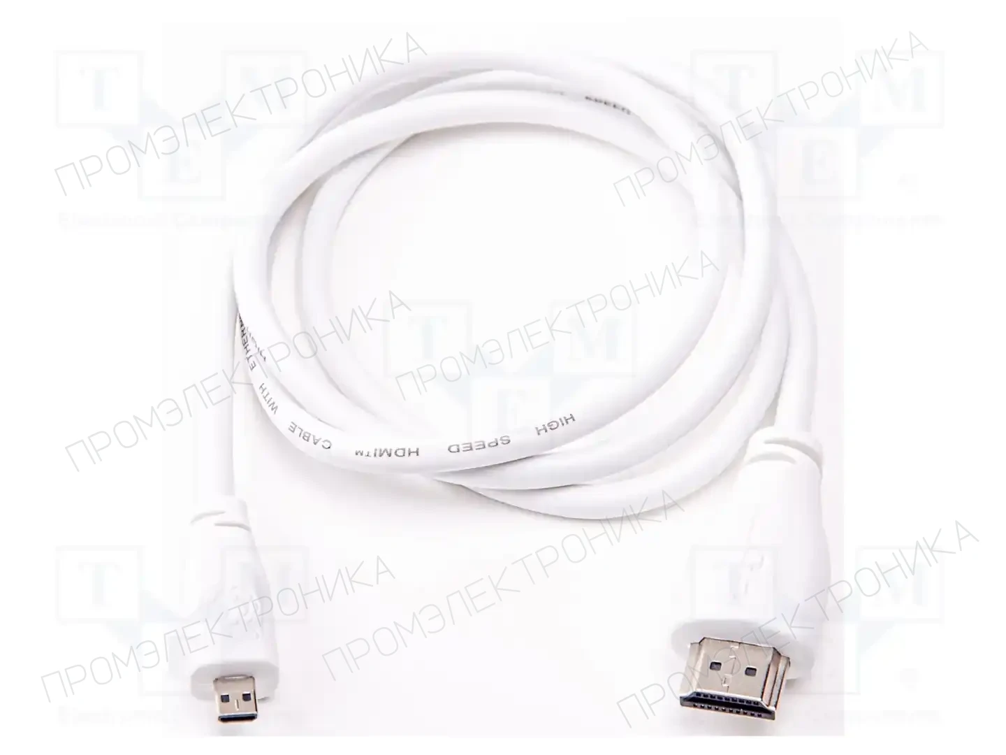 RASPBERRY PI MICRO-HDMI/M TO HDMI-A/M CABLE 2M, WHITE — аксессуары
