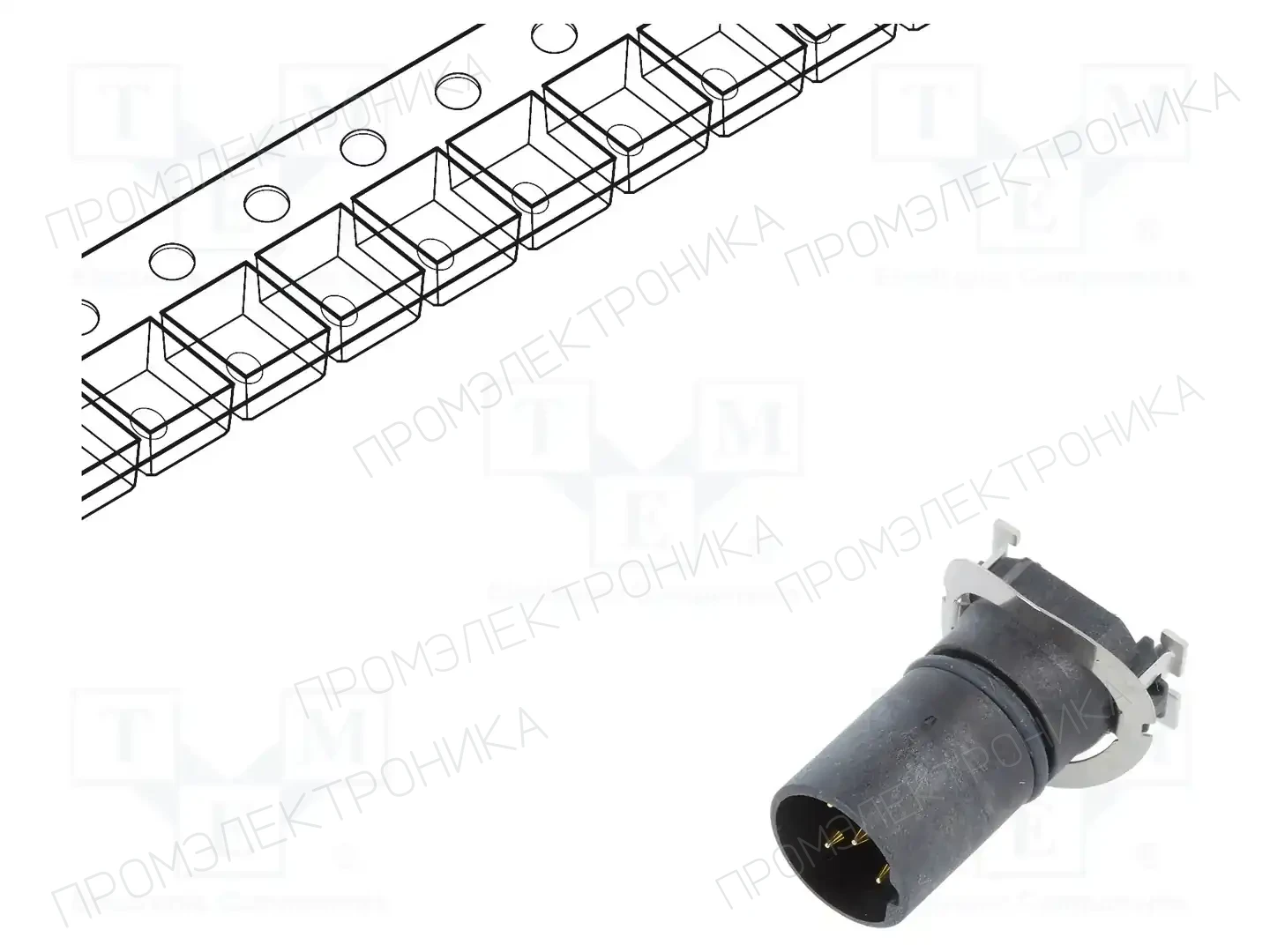 AMPHENOL LTW MSBS-05PMMT-EE0001 — Вилки и гнезда M12