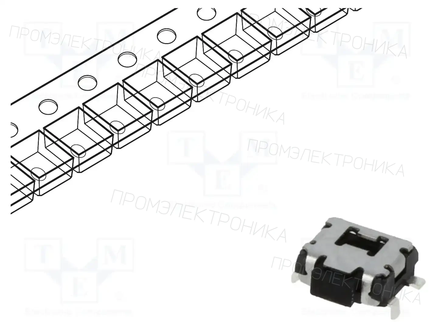 C&K PTS840ESDPMSMTR LFS — Микропереключатели TACT