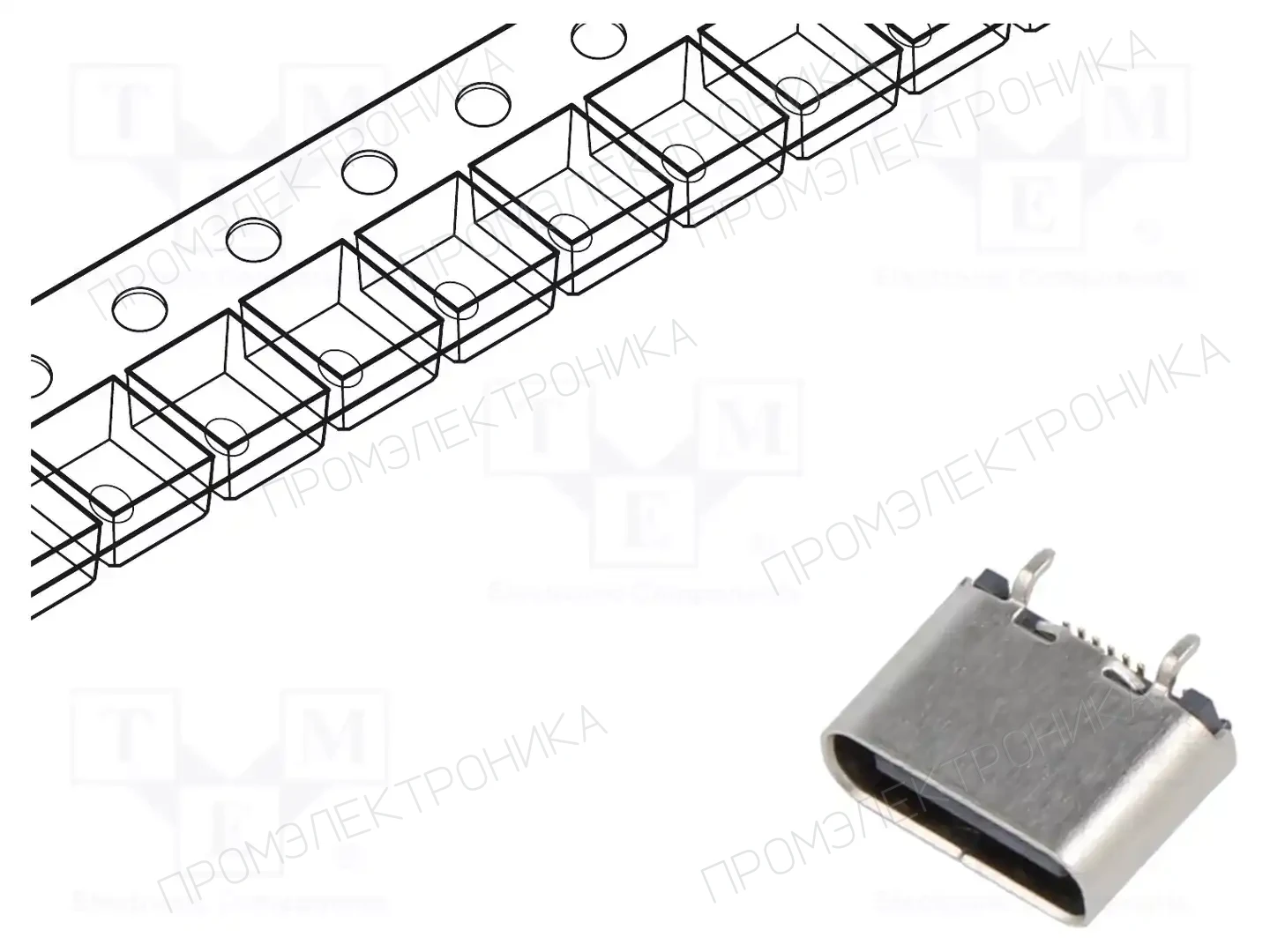 GCT USB4120-03-C — Разъeмы USB и IEEE1394