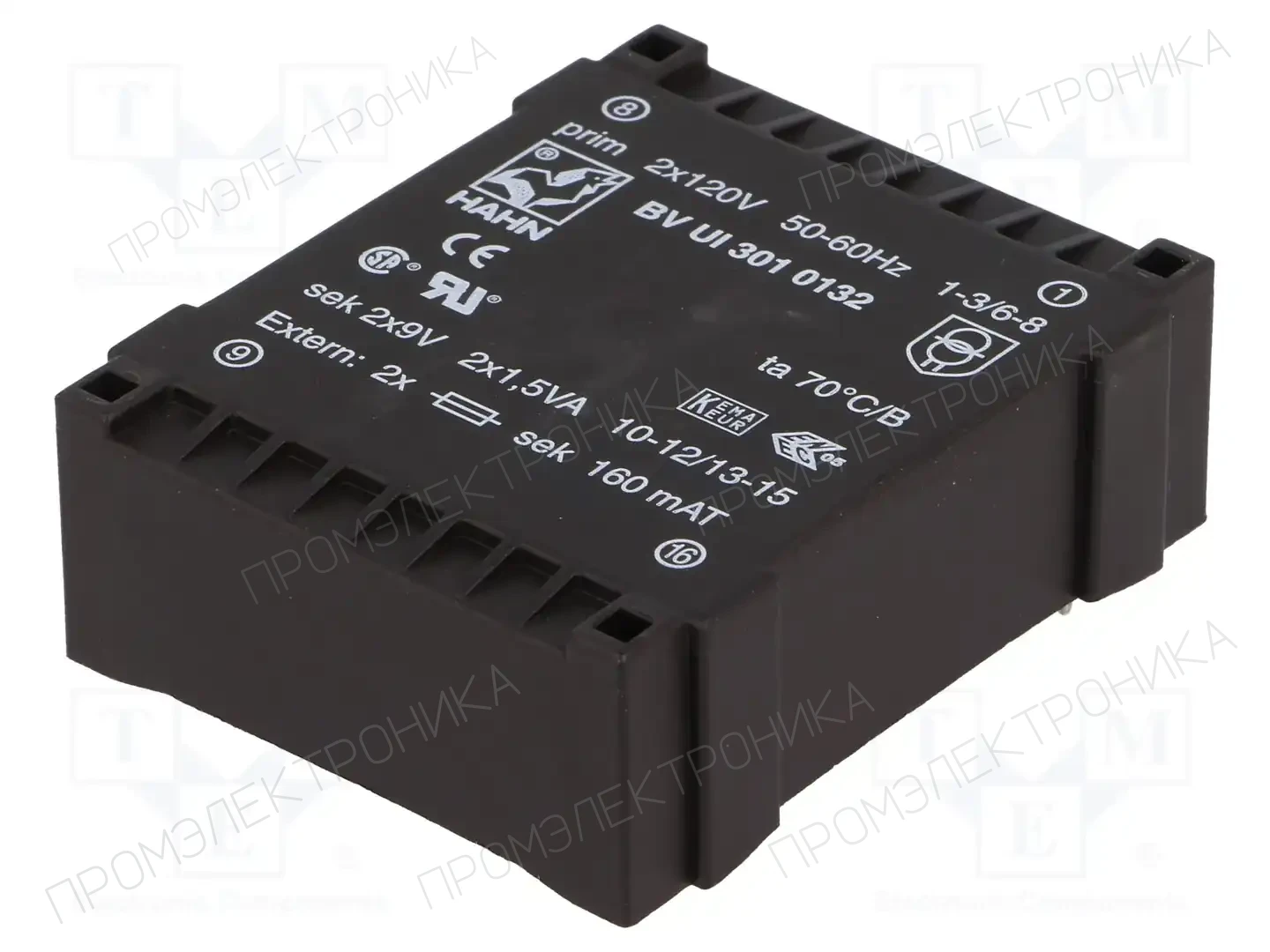 HAHN BV UI 301 0132 — Трансформаторы PCB