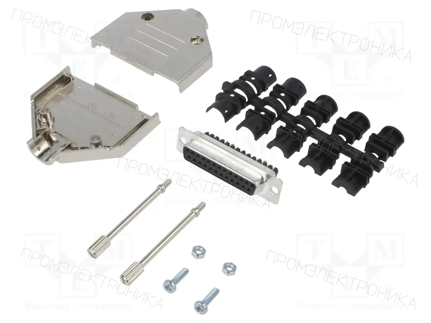 AMPHENOL COMMUNICATIONS SOLUTIONS L17DTPK-M-25+L77DB25SST — Комплектные штекеры D-Sub