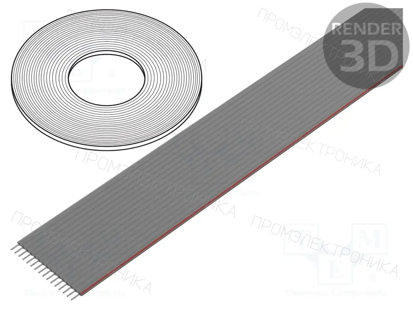 CONNFLY DS1057-16A282R-30.5 — Провода ленточные одноцветные