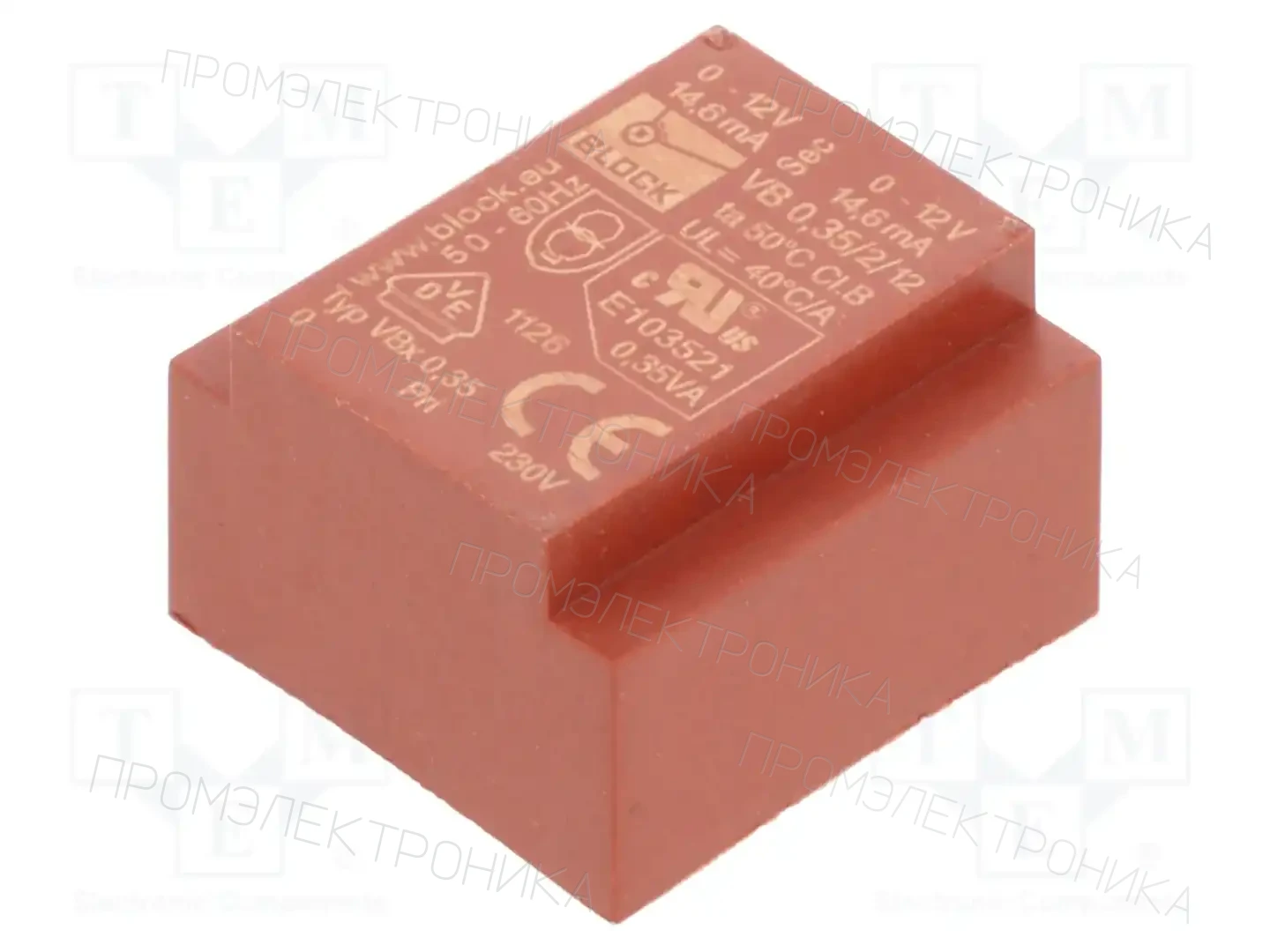 BLOCK VB 0,35/2/12 — Трансформаторы PCB