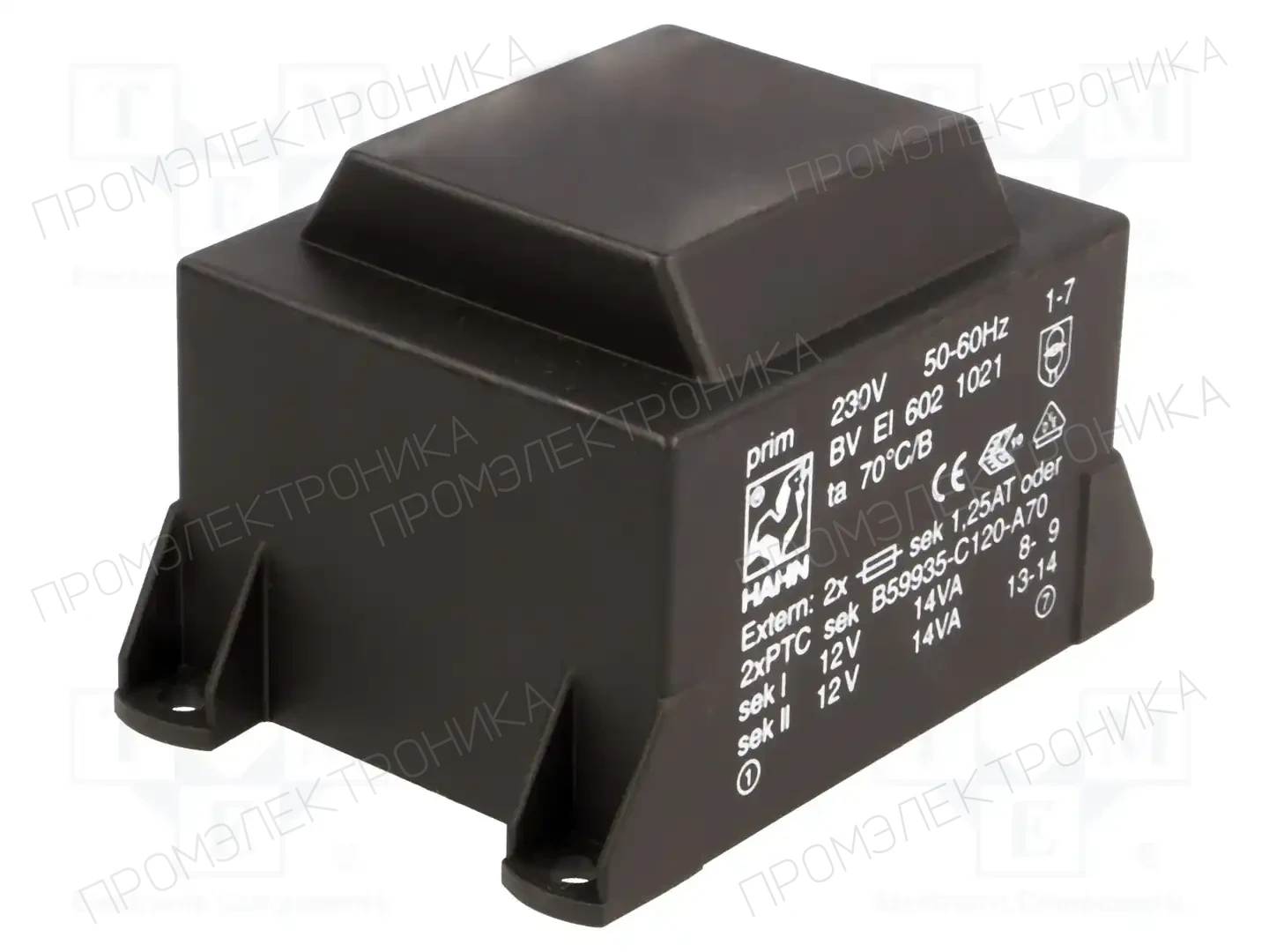 HAHN BV EI 602 1021 — Трансформаторы PCB