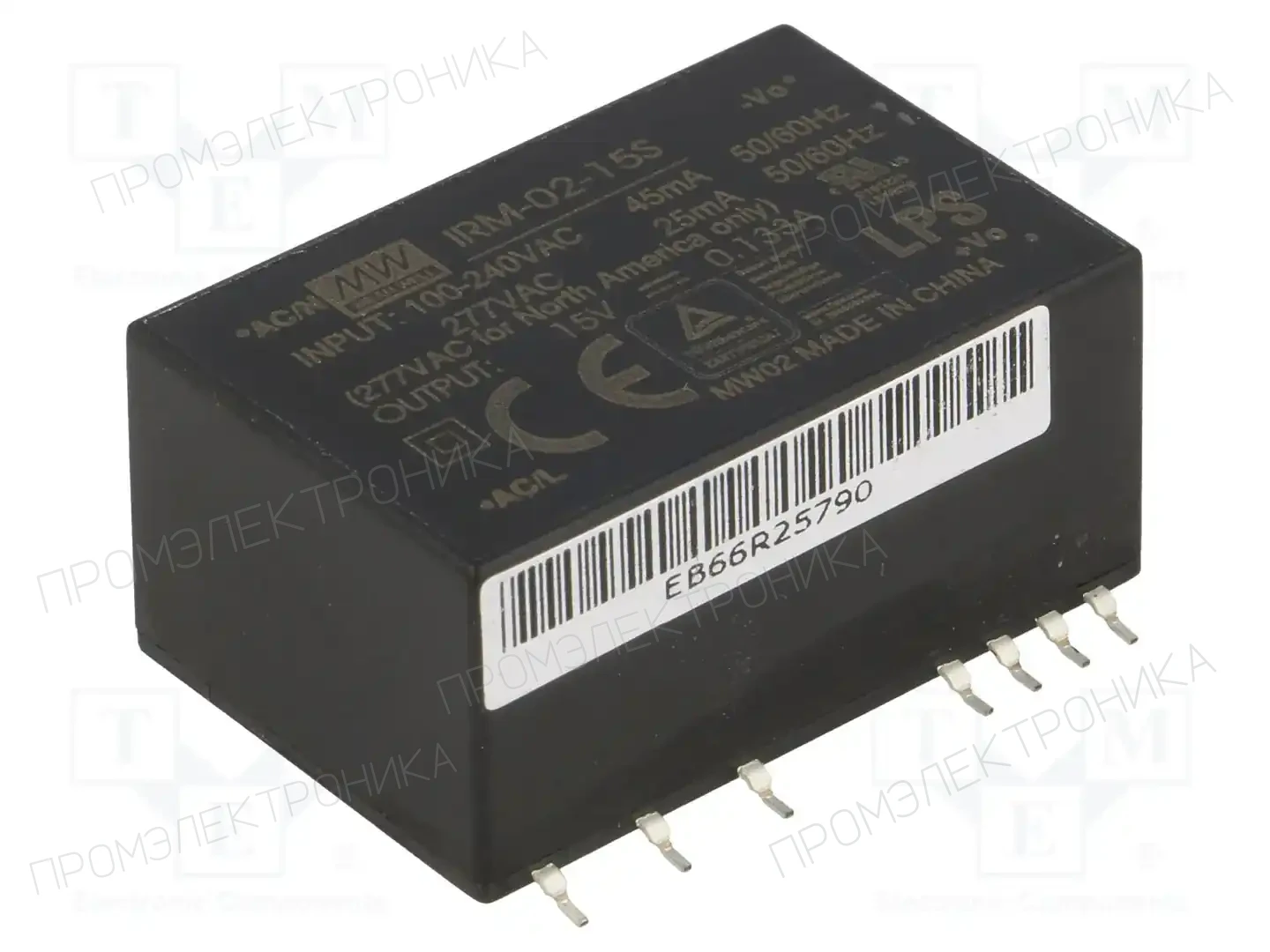 MEAN WELL IRM-02-15S — Преобразователи AC/DC для PCB