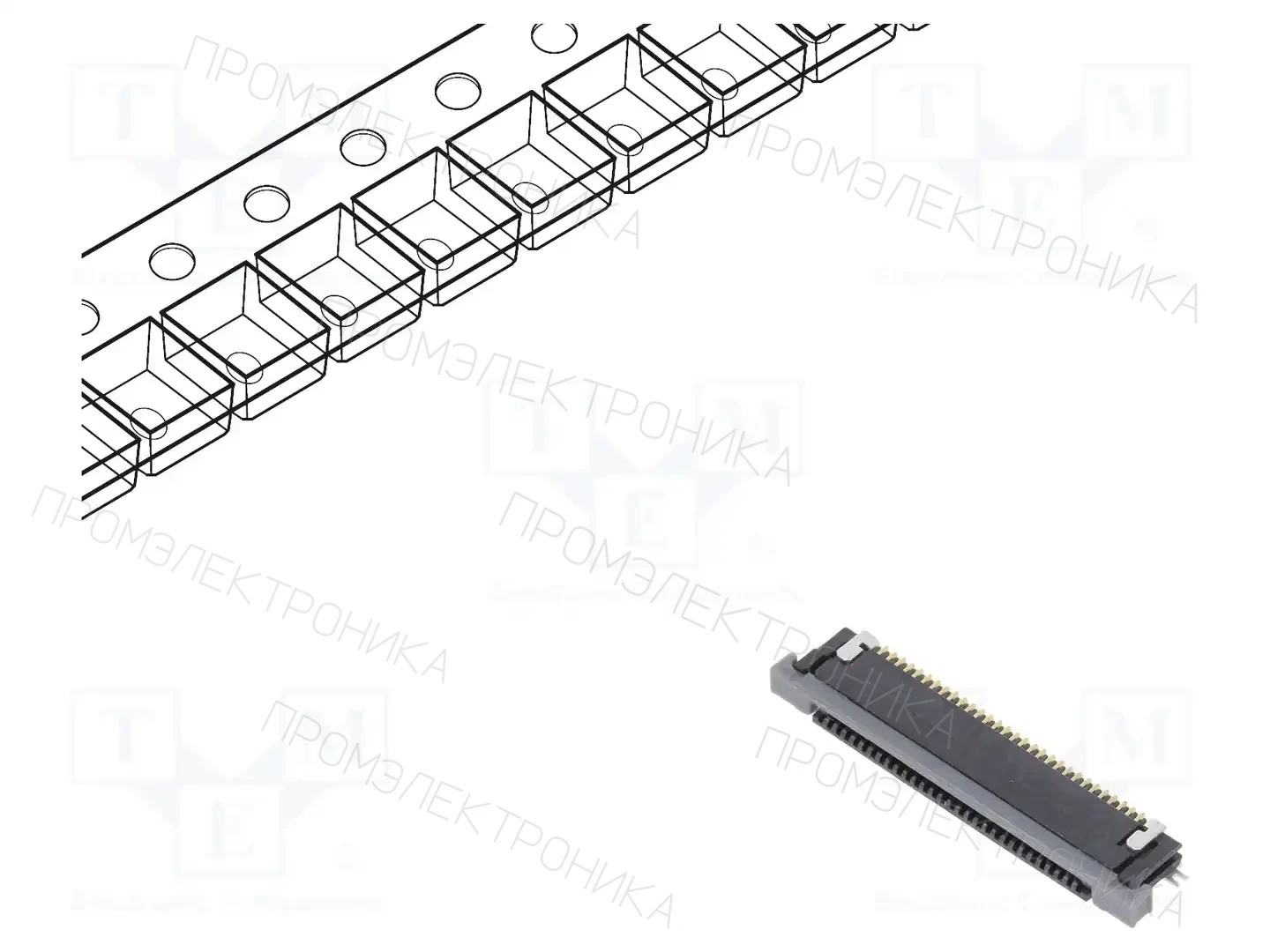 AMPHENOL COMMUNICATIONS SOLUTIONS SFV30R-3STBE1HLF — Разъeмы FFC/FPC растр 0,5мм
