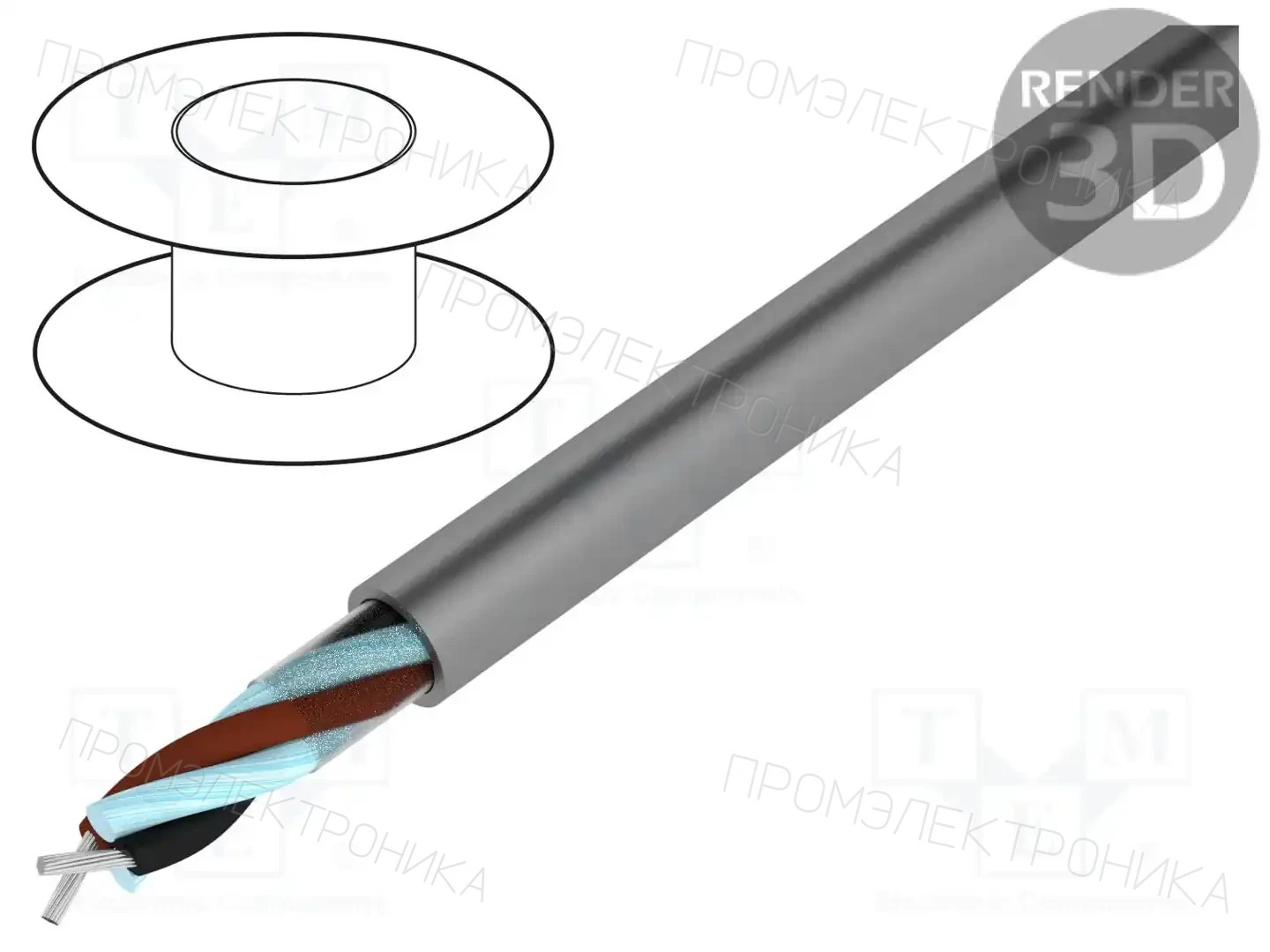 ALPHA WIRE B951021 GE321 — Провода многожильные неекранированные