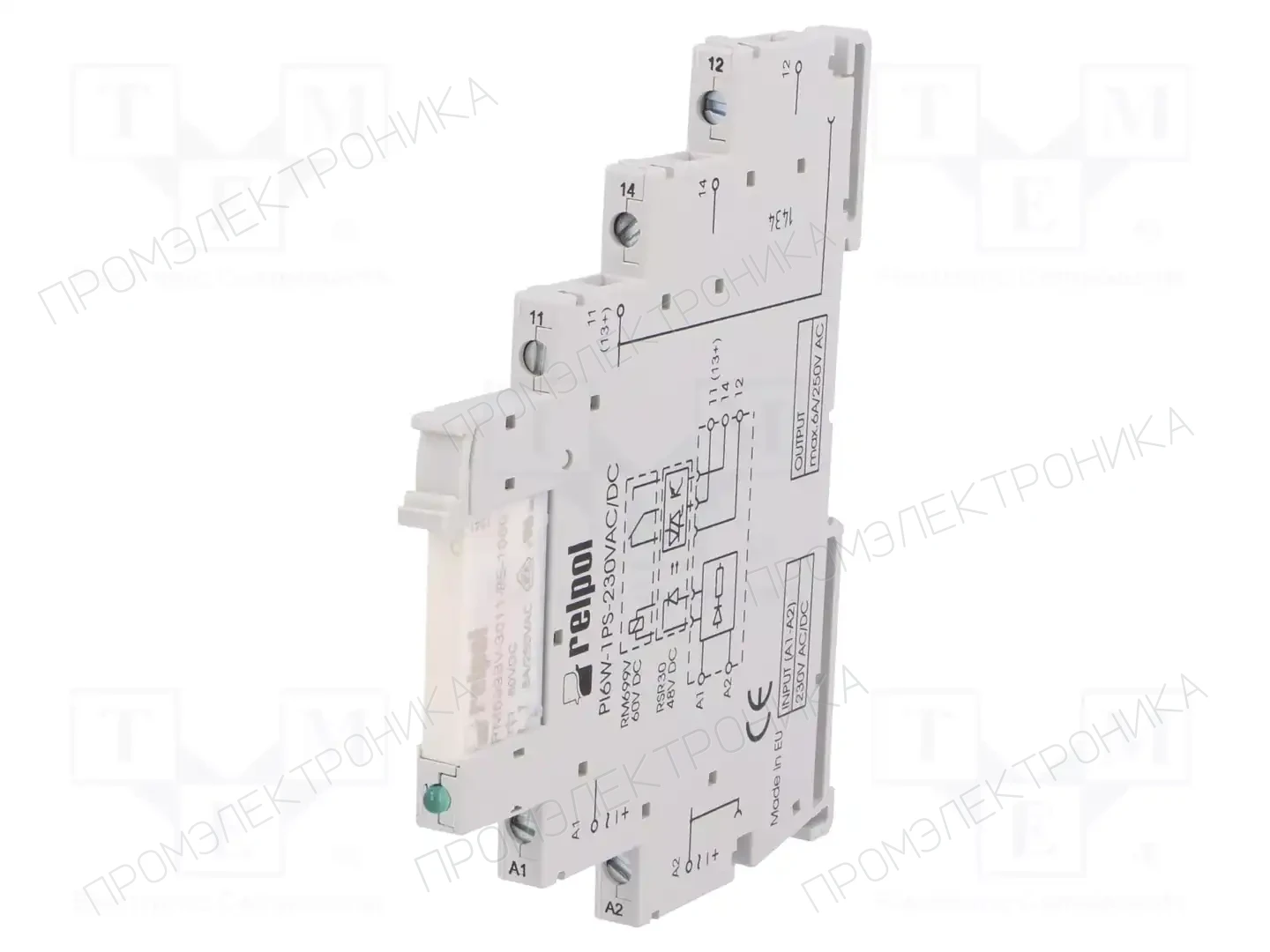 RELPOL PIR6W-1PS-230VAC/DC-R — Реле электромагн. - наборы