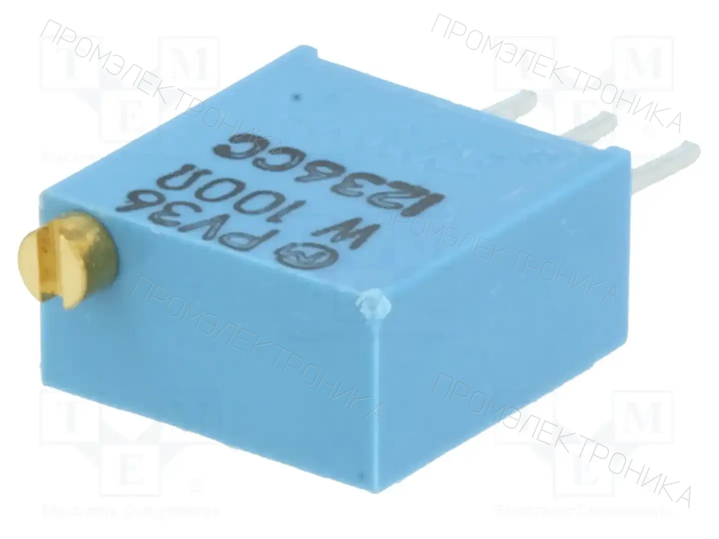 BOURNS PV36W101C01B00 — Потенциометры THT многооборотные 3/8 дм