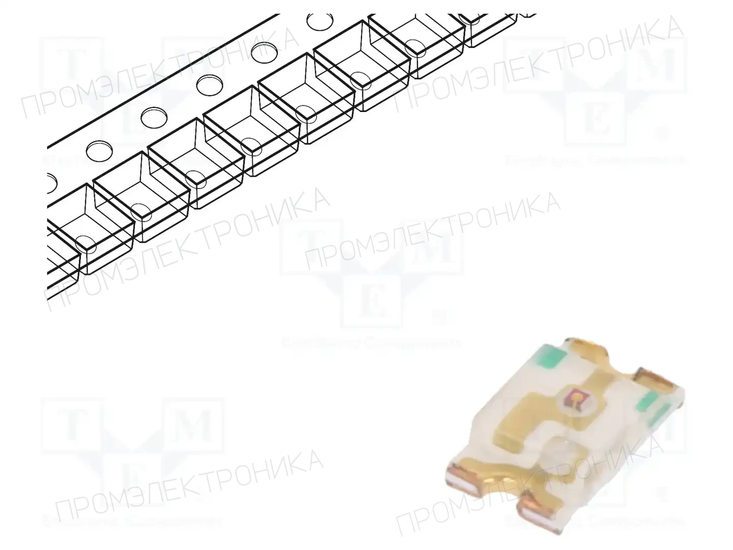 KINGBRIGHT ELECTRONIC KPHCM-2012SURCK — Светодиоды SMD цветные