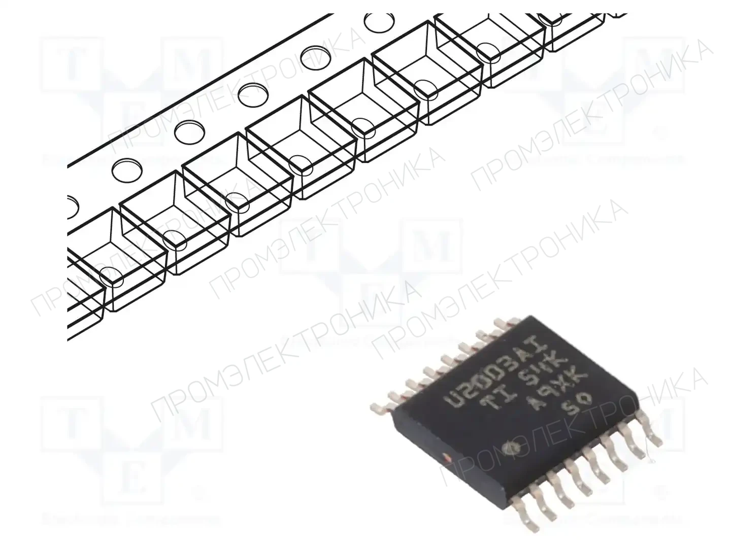 Texas Instruments ULN2003AIPWR — Драйверы - микросхемы