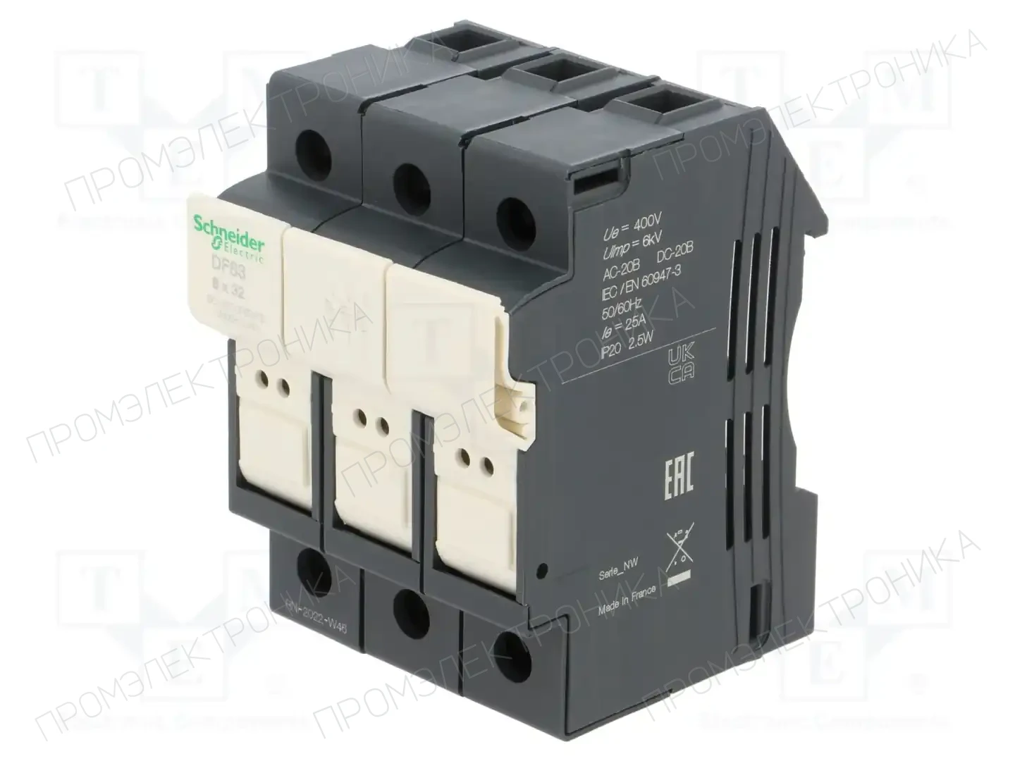 SCHNEIDER ELECTRIC DF83 — Гнезда предохранительные на DIN-рейку