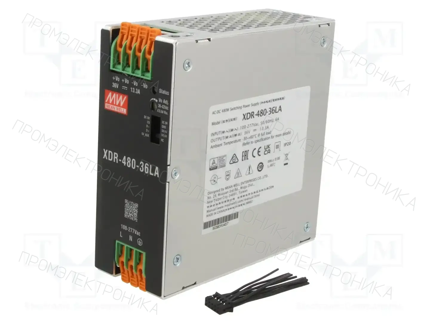 MEAN WELL XDR-480-36LA — Блоки питания на DIN-рейку