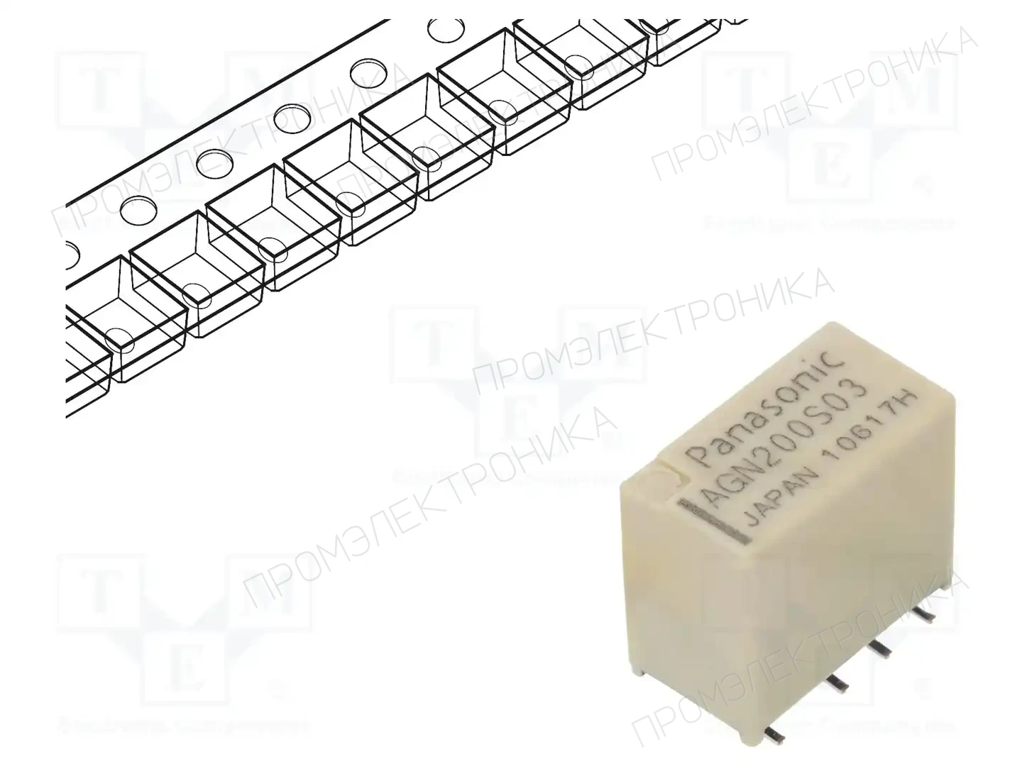 PANASONIC AGN200S03ZJ — Реле электромагн. миниатюрные