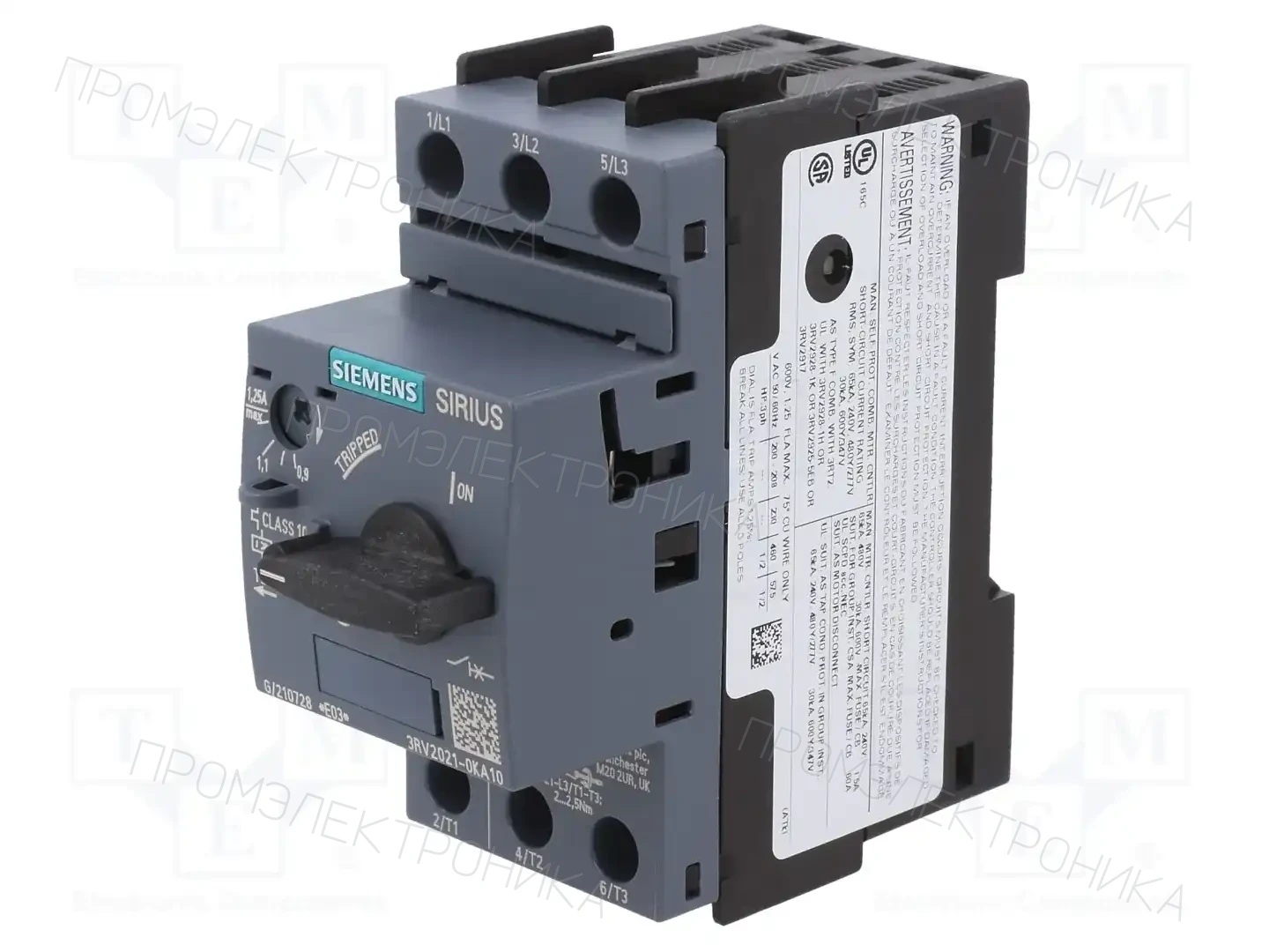 SIEMENS 3RV2021-0KA10 — Выключатели двигательные