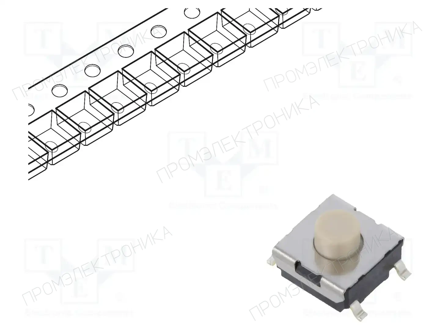 OMRON Electronic Components B3FS1012P — Микропереключатели TACT