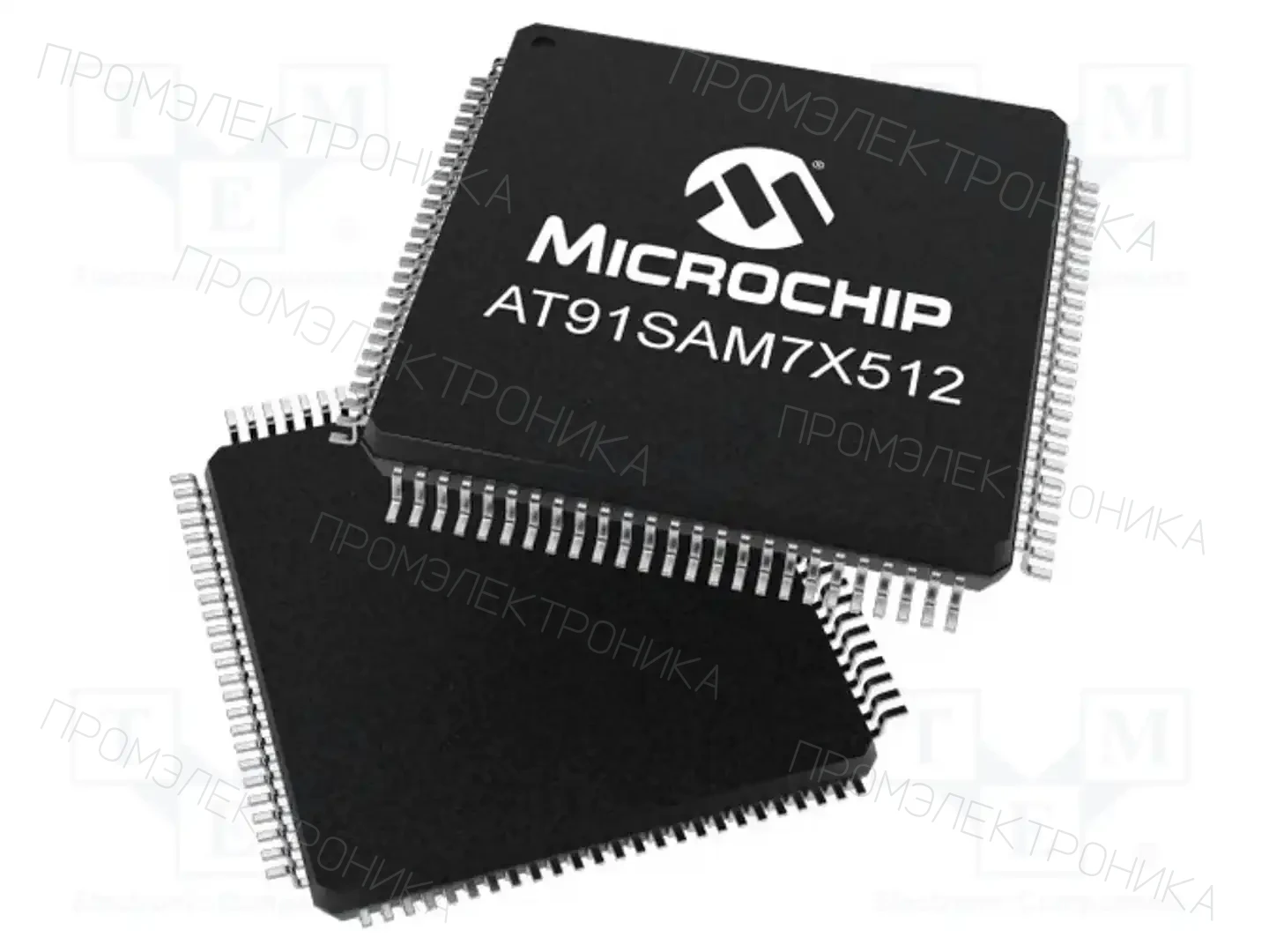 Microchip Technology AT91SAM7X512B-AUR — Линейка ARM 32-bit
