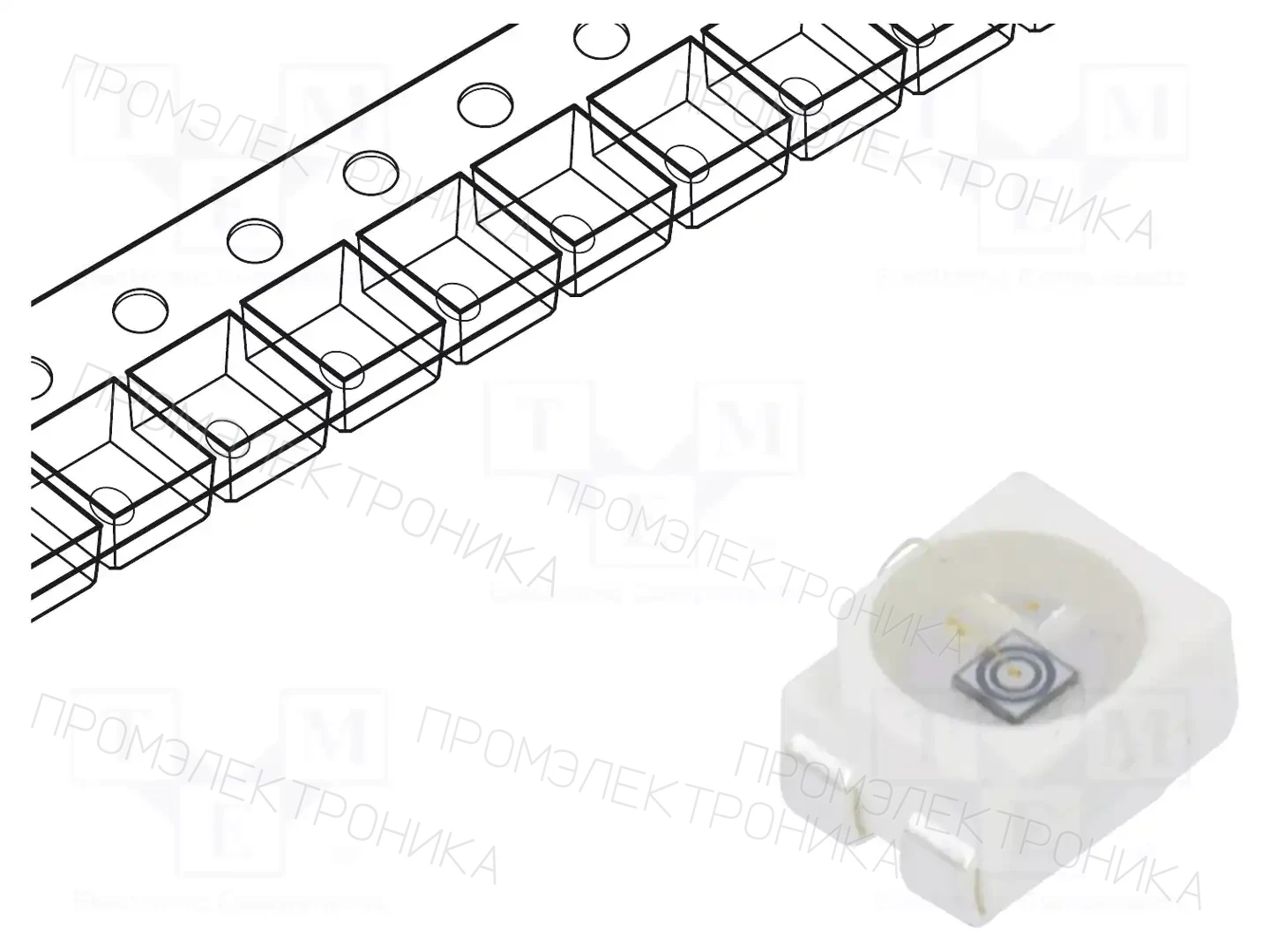 OPTOSUPPLY OSG5DAS3C1A-CRLED18 — Светодиоды SMD цветные