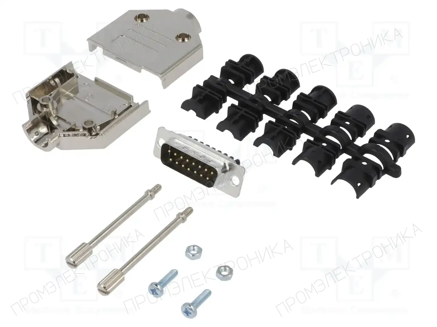 AMPHENOL COMMUNICATIONS SOLUTIONS L17DTPK-M-15+L717DA15PST — Комплектные штекеры D-Sub