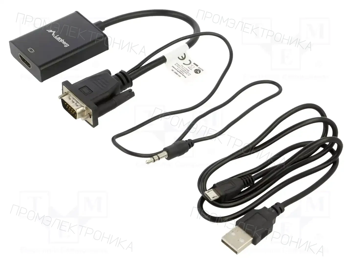 LANBERG AD-0021-BK — Кабели и адаптеры HDMI, DVI, DisplayPort