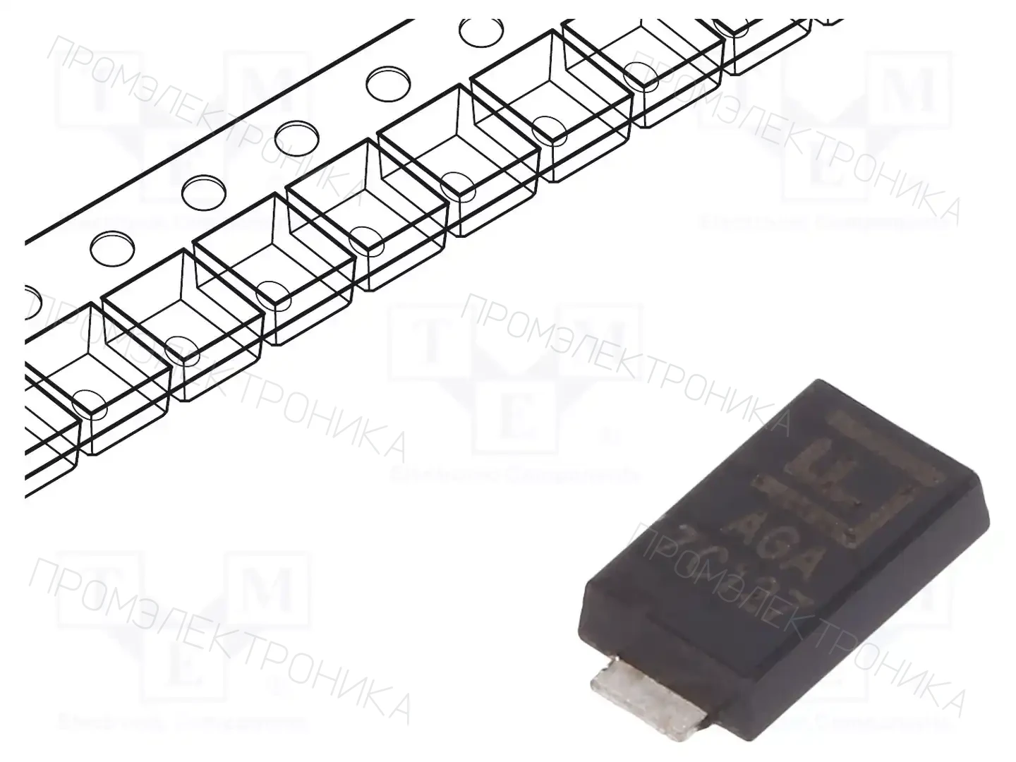 LITTELFUSE TPSMA6L6.0A — Диоды TVS SMD однонаправленные