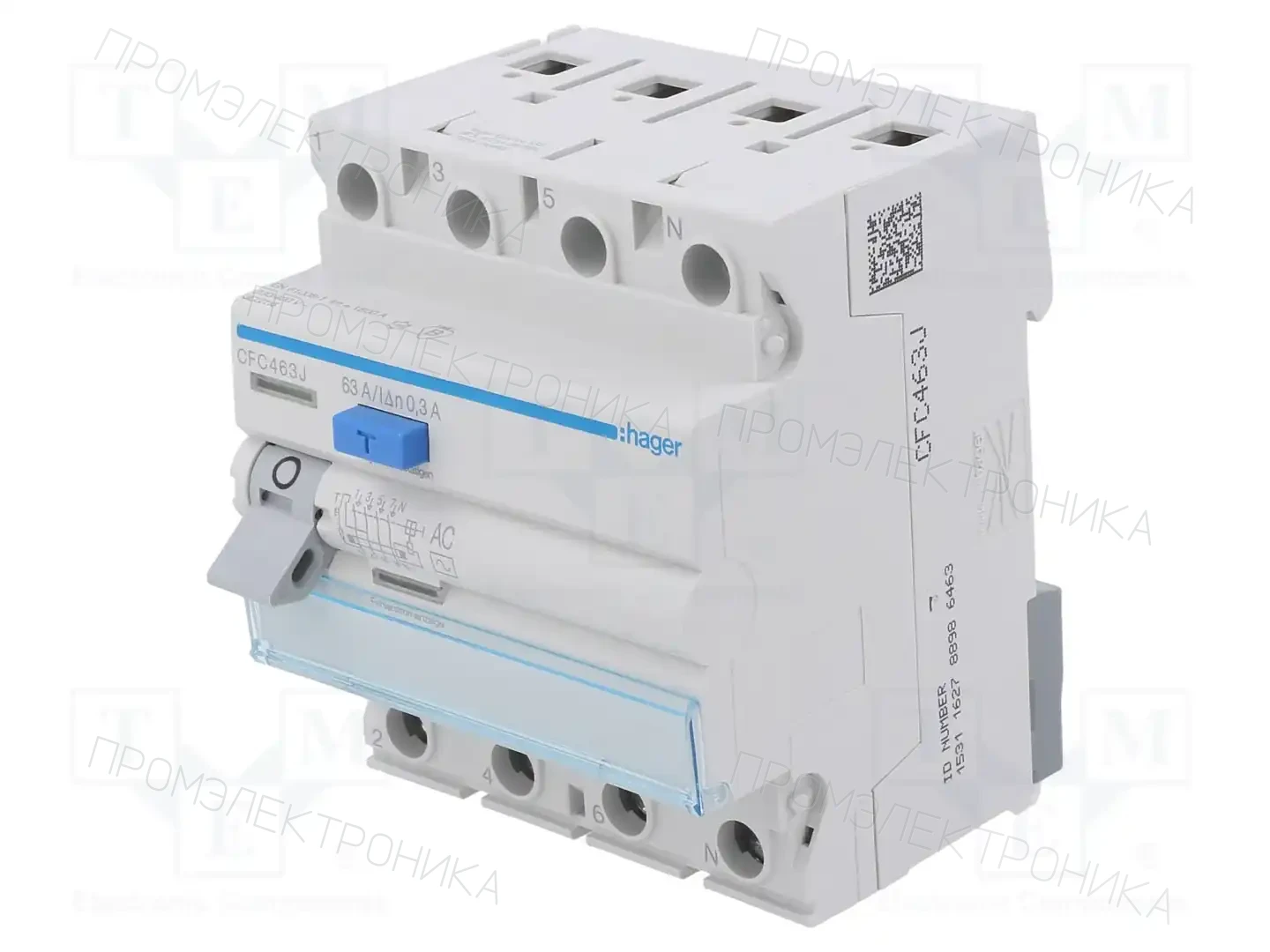 HAGER CFC463J — Дифференциальные выключатели