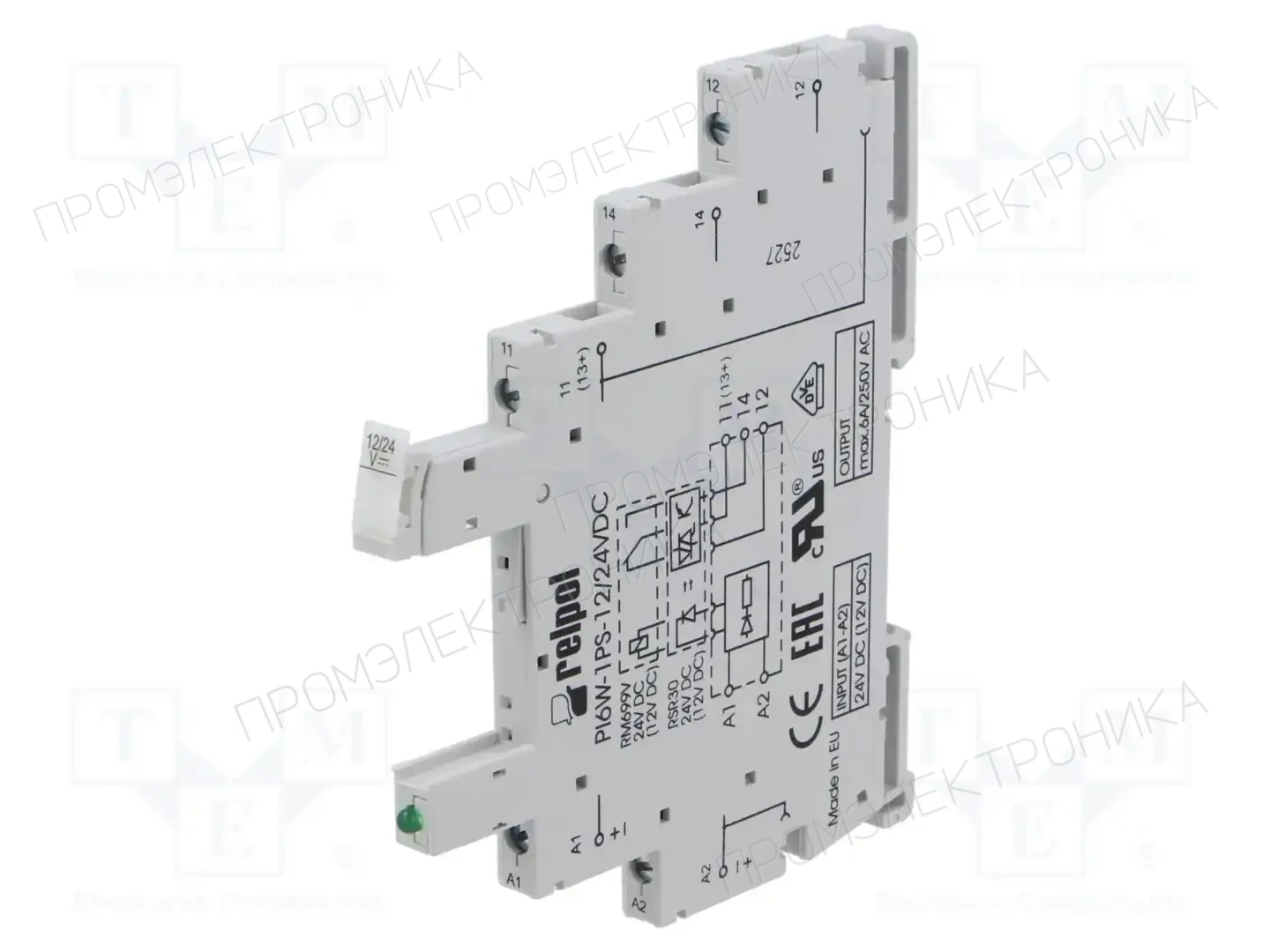 RELPOL PI6W-1PS-12/24VDC — Реле электромагн. - аксессуары