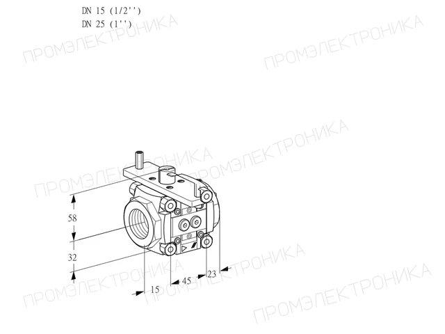 Kromschroder VFC 115/25R05-08PPPP — линейный регулятор расхода — 88301132