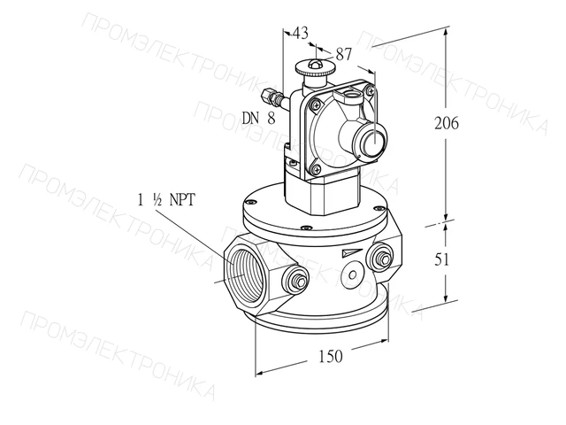 Kromschroder JSAV 40TN40/1-3Z — регулятор давления газа — 86362031