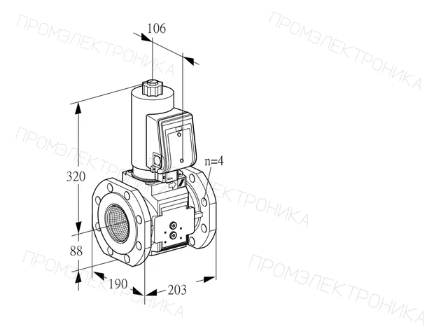Kromschroder VAS 7T80A05NQSRB/PP/MM — электромагнитный газовый клапан — 88203520
