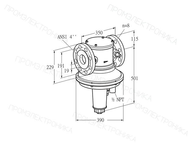 Kromschroder GIK 100TA02-3 — регулятор соотношения газ/воздух — 85094320