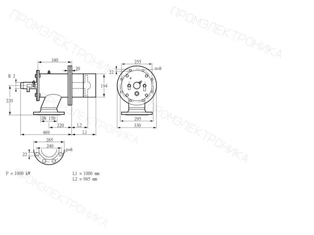 Kromschroder ZIO 200RB-1000/985-(20)D — промышленная газовая горелка — 84199279