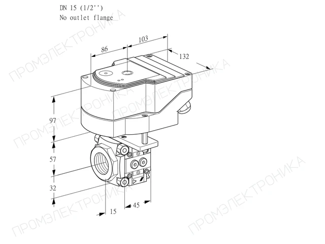 Kromschroder IFC 115/-R05-15PPPP/20-60W3TR10 — линейный регулятор расхода — 88300452