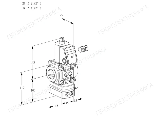 Kromschroder VAV 115R/NWBE — регулятор соотношения газ/воздух — 88028941