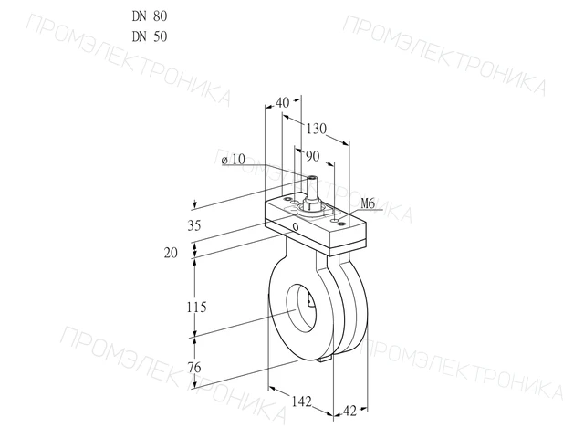 Kromschroder BVA 80/50Z05F — дисковая поворотная заслонка — 88302014