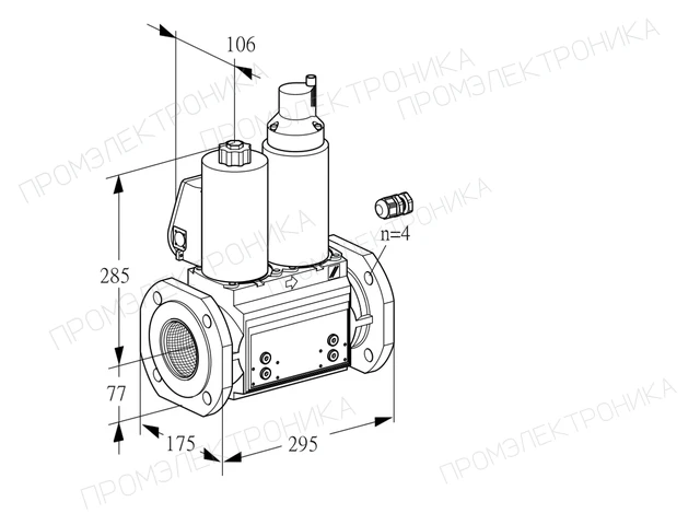 Kromschroder VCS 665F05NLWL3B/PPPP/PPPP — двойной электромагнитный газовый клапан — 88204494