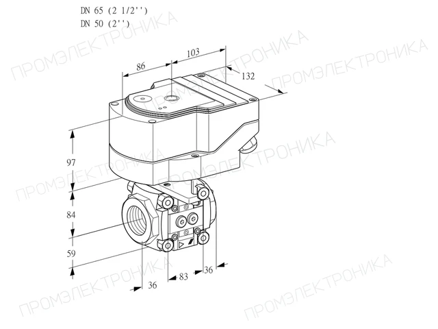 Kromschroder IFC 365/50R05-40PPPP/20-30W3E — линейный регулятор расхода — 88303423