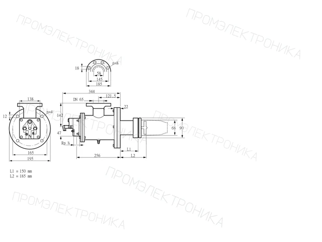 Kromschroder BICW 65HB-150/185-(34)G — промышленная газовая горелка — 84199348