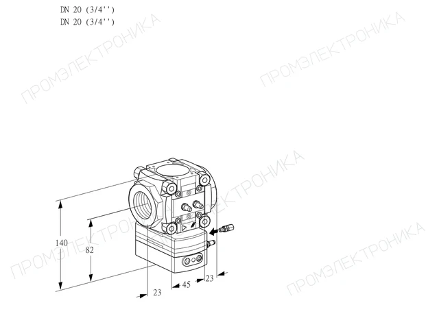 Kromschroder VRH 120R05AE/MM/PP — регулятор расхода газа — 88027787