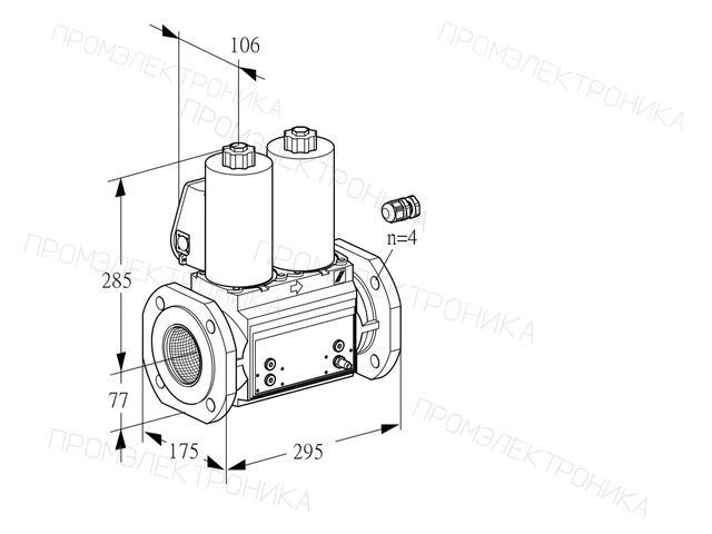 Kromschroder VCS 665F05NNWL3B/PPPM/PPPP — двойной электромагнитный газовый клапан — 88207942