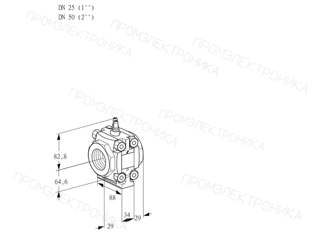Kromschroder VMV 225/50R05M — регулятор расхода газа — 88034715