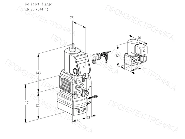 Kromschroder VAG 1-/20R/NWAK — регулятор соотношения газ/воздух — 88020776