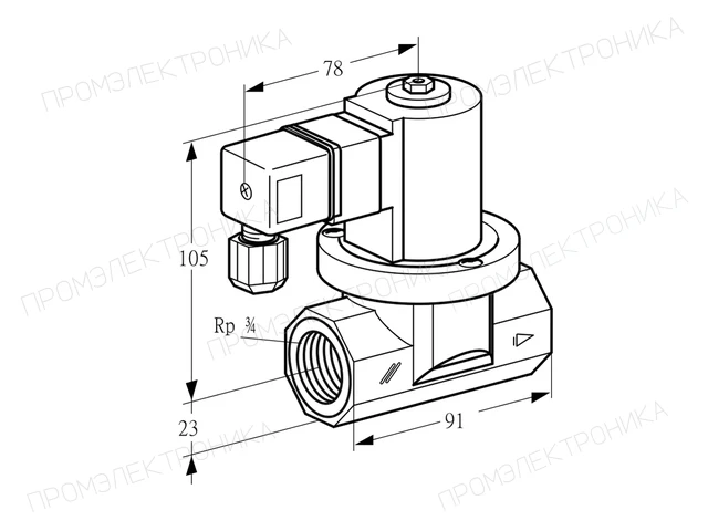 Kromschroder VGP 20R01Q6 — электромагнитный газовый клапан — 85295700
