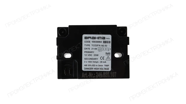 Трансформатор розжига Brahma TCD2FA 15930064