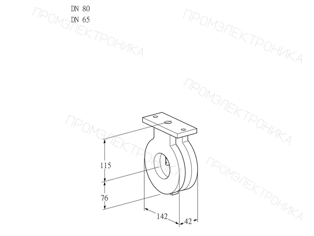 Kromschroder BVA 80/65Z05 — дисковая поворотная заслонка — 88300109