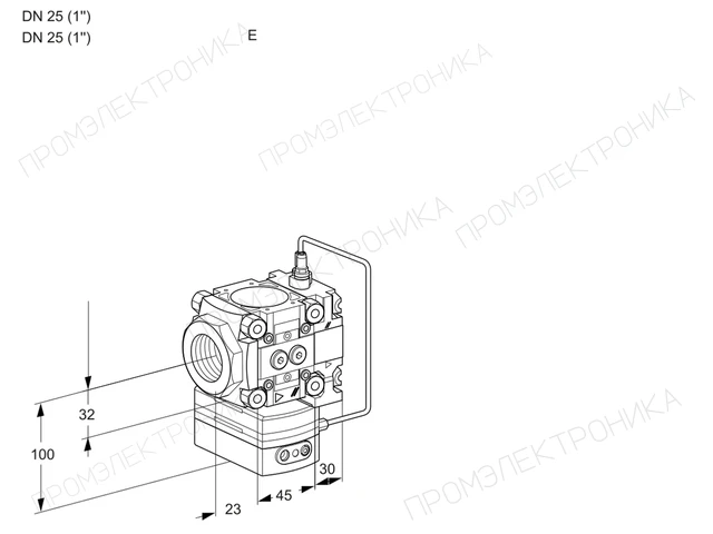 Kromschroder VRH 1T25N/25N05HAVR/PP/PP — регулятор расхода газа — 88103129