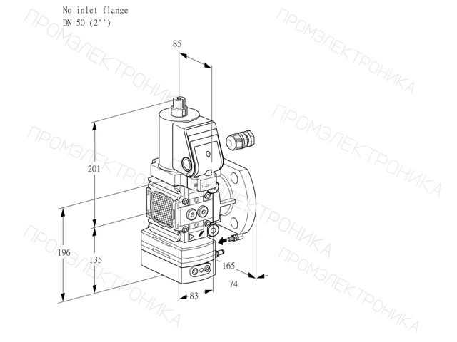 Kromschroder VAG 3-/50F/NWGRAE — регулятор соотношения газ/воздух — 88030812
